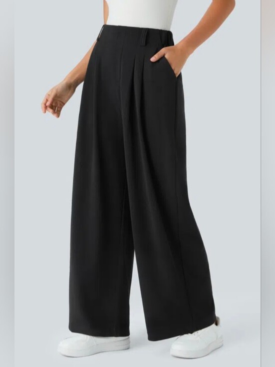 HALARA Pants - Halara Flex™ High Waisted Pocket Wide Leg Waffle Work Pants